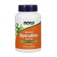 Natural Spirulina 500 mg (120 veg caps)