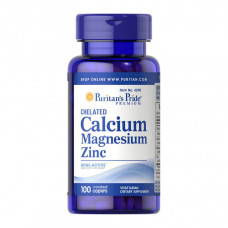 Chelated Calcium Magnesium Zinc (100 caplets)