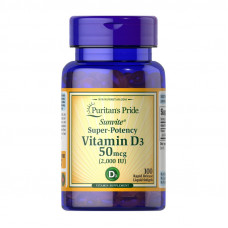 Vitamin D3 50 mcg (2000 IU) (100 softgels)