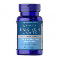 Hair, Skin & Nails One Per Day Formula (30 softgels)