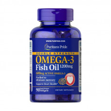 Omega-3 Fish Oil 1200 mg double strength (90 softgels)