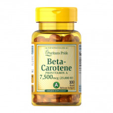 Beta-Carotene 7,500 mcg (100 softgels)
