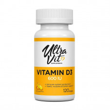 Vitamin D3 600 IU (120 softgels)