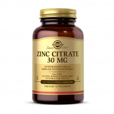 Zinc Citrate 30 mg (100 veg caps)
