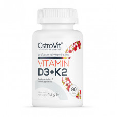 Vitamin D3 + K2 (90 tabs)