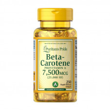 Beta-Carotene 7,500 mcg (250 softgels)