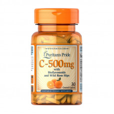 Vitamin C-500 mg with Bioflavonoids and Rose Hips (30 caplets)