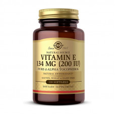 Vitamin E 134 mg natural (200 IU) pure d-alpha tocopherol (100 softgels)