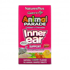 Animal Parade Children's Chewable Inner Ear (90 animal-shaped tab, cherry)