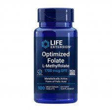 Optimized Folate L-Methylfolate 1700 mcg DFE (100 veg tab)