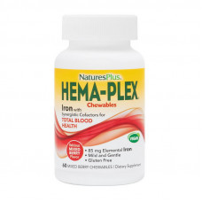 Hema-Plex Iron (60 chew tabs, mixed berry)