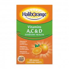 Vitamins A,C & D (60 chew tab, orange)