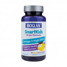 Smartkids Omega-3 High DHA Brain Formula (30 chew caps, citrus)