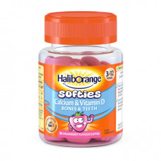 Softies Calcium & Vitamin D Bones & Teeth (30 softies, strawberry)