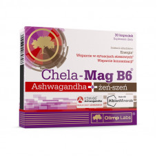Chela-Mag B6 Ashwagandha + zen-szen (30 caps)