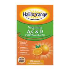 Vitamins A,C & D (120 chew tab, orange)