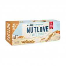 Nutlove White Cookies (128 g, caramel peanut coconut)