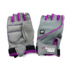 Fitness Gloves Grey/Violet (S size, Grey/Violet)