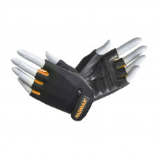 Rainbow Workout Gloves Black/Neon Orange MFG-251 (S size)