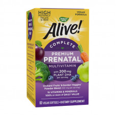 Alive! Premium Prenatal (60 veg softgels)
