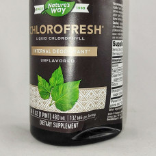 Nature's Way Chlorofresh Liquid Chlorophyll Unflavored (473 ml) Мятая бутылка (473 ml, unflavored)